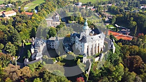 Frydlant chateaux and castle from above