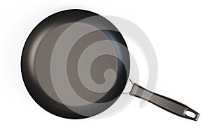 Frying pan with handle photo
