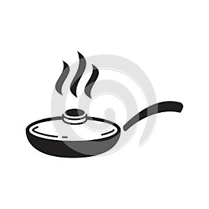 frying pan icon vector illustration