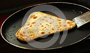 Frying paratha in refined oil