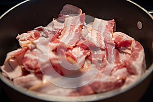 Frying Raw Bacon