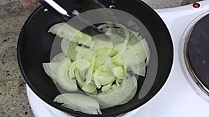 Frying Raw Onions 1