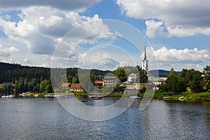 Frymburk near Lipno lake, Czech Republic.