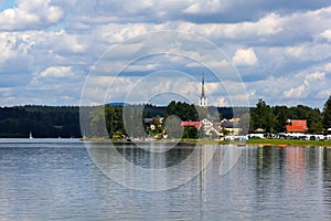 Frymburk near Lipno lake, Czech Republic.