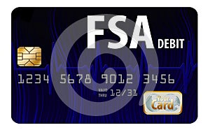 FSA debit card. This is a flexible spending account debit card with a band aid design.