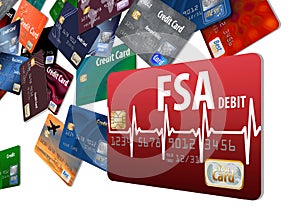 FSA debit card. This is a flexible spending account debit card with a band aid design.