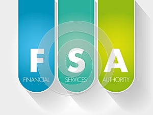 FSA - Financial Services Authority acronym