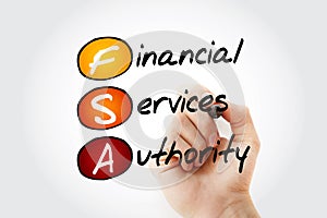 FSA - Financial Services Authority acronym