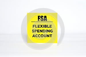 FSA - FLEXIBLE SPENDING ACCOUNT