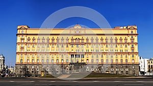 The FSB (KGB) on Lubyanka Square in Moscow, Russia