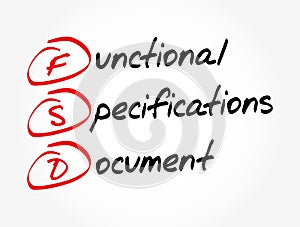 FSD - Functional Specifications Document, concept background