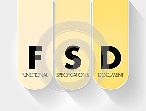 FSD - Functional Specifications Document, concept background