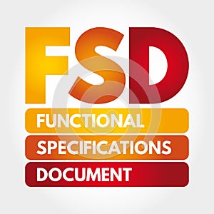 FSD - Functional Specifications Document, concept background