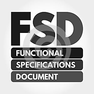 FSD - Functional Specifications Document, concept background