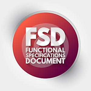 FSD - Functional Specifications Document, concept background