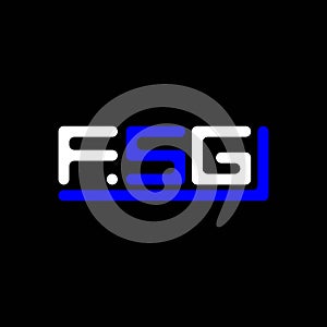 FSG letter logo creative design with vector graphic, FSG