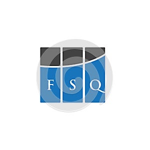 FSQ letter logo design on WHITE background. FSQ creative initials letter logo concept. FSQ letter design.FSQ letter logo design on