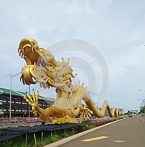 501.9 ft LONG GIANT DRAGON STATUE SYMBOL OF GLORY, PROTECTION OF PROSPERITY and BRINGER OF LUCK.