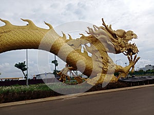 501.9 ft LONG GIANT DRAGON STATUE SYMBOL OF GLORY, PROTECTION OF PROSPERITY and BRINGER OF LUCK.