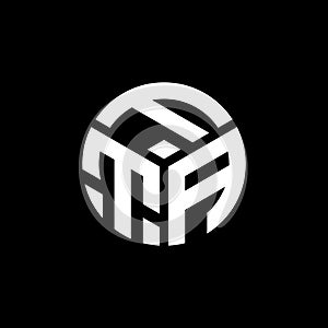 FTA letter logo design on black background. FTA creative initials letter logo concept. FTA letter design