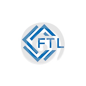 FTL letter logo design on white background. FTL creative circle letter logo . FTL letter design