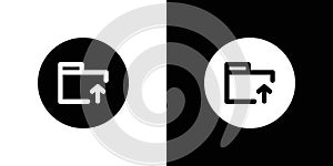 ftp navigate up icon set vector illustration