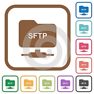 FTP over SSH simple icons