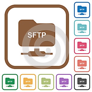 FTP over SSH simple icons photo