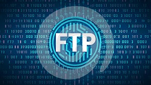 FTP Protocol: Secure Data Transfer & Hosting. Concept Secure File Transfer Protocol, Data