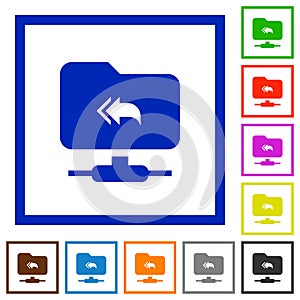 FTP root directory flat framed icons