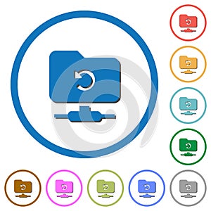 FTP undo icons with shadows and outlines
