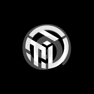 FTV letter logo design on black background. FTV creative initials letter logo concept. FTV letter design