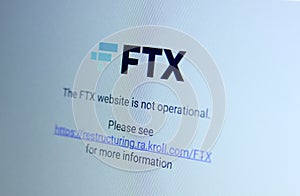 FTX Trading cryptocurrency exchange website