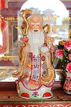 Fu Lu Sho God statue photo