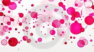 Fuchsia Spots on White Background, abstract illustration