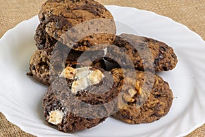 Fudgy Soft Baked Chocochip Cookies