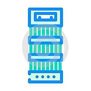 fuel assembly nuclear energy color icon vector illustration