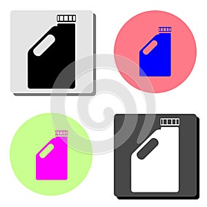Fuel canister. flat vector icon