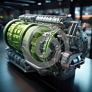 Fuel-efficient technologies featured in a hybrid engine