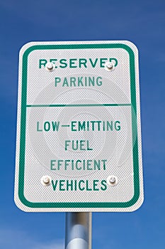 Fuel Efficient Vehicles Sign