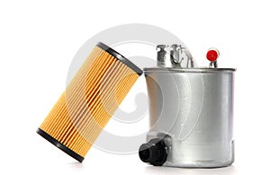 Fuel filter and oil filter cartridge photo