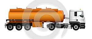 Fuel gas tanker truck