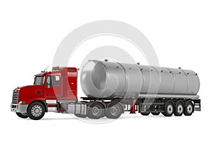 Fuel gas tanker truck isolated
