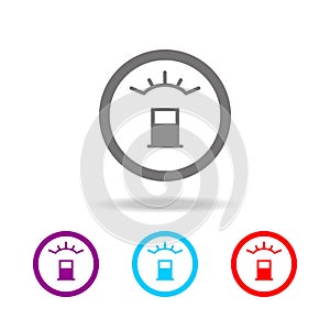 Fuel gauge icon. Elements of car repair multi colored icons. Premium quality graphic design icon. Simple icon for websites, web de photo