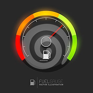 Fuel Gauge Vector