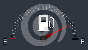 Fuel gauge. Vector illustration. eps10