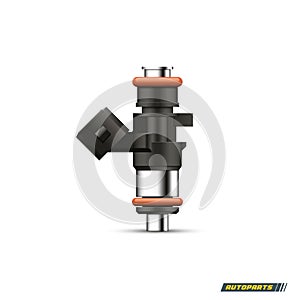 Fuel injector icon. Vector illustration