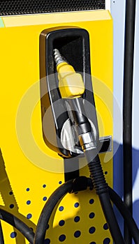 Fuel Nozzle in Gas Station