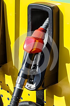 Fuel Nozzle in Gas Station