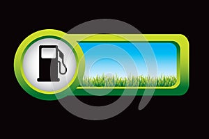 Fuel pump on countryside banner